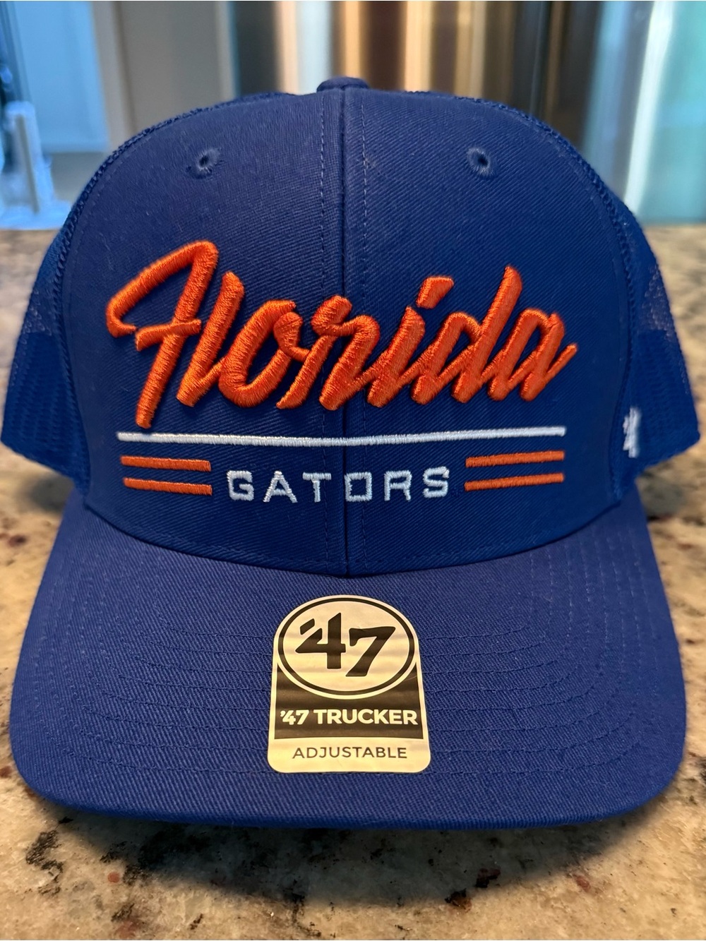 ’47 Brand Florida Gators Trucker Hat Snapback Blue NCAA Adjustable NWT